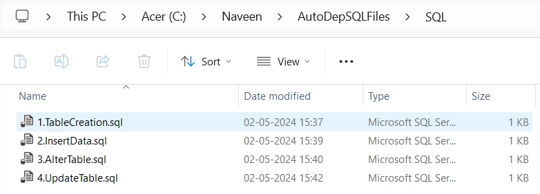 SQL Files