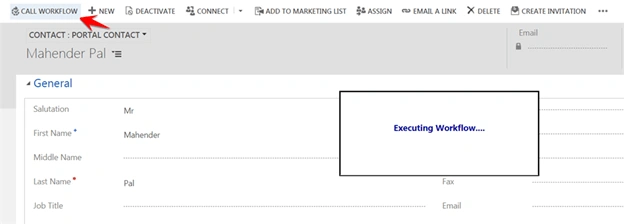 Executing Workflow From Command Button Using Web API
