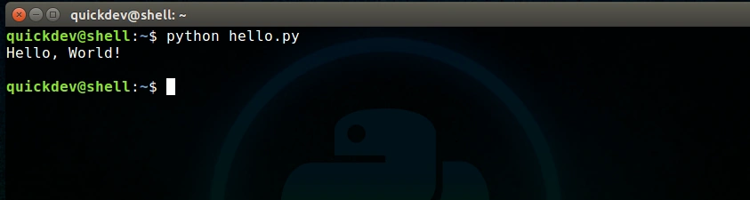 Running a Python Script