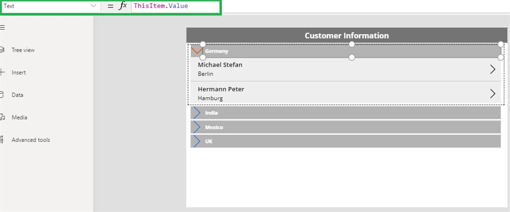 Expand And Collapse View Using Nested Gallery - PowerApps