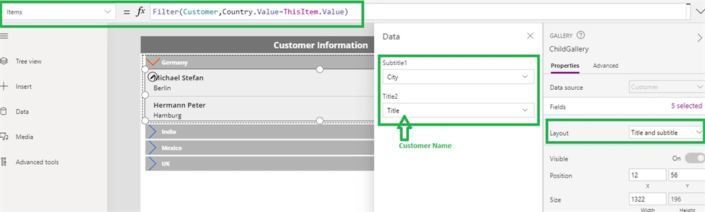 Expand And Collapse View Using Nested Gallery - PowerApps