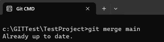 Git merge main