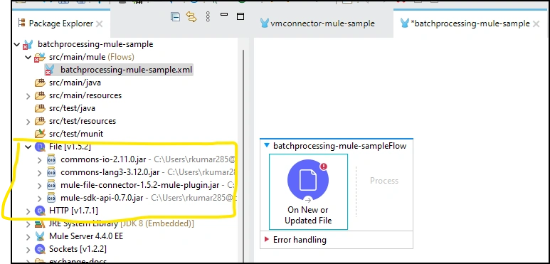 Error handling