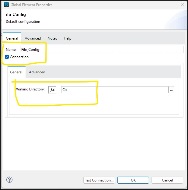 File config
