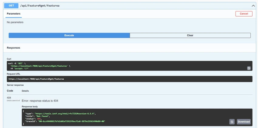 FeatureA API endpoint