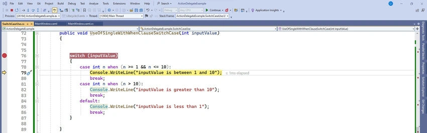 Switch statement