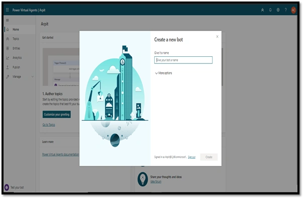 Create first Bot