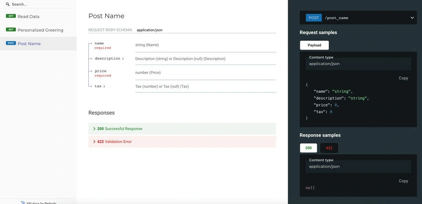 Non-Swagger UI