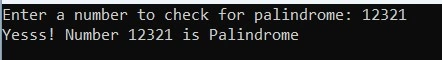 Palindrone in C#