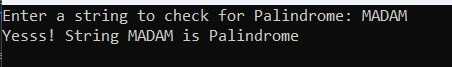 Palindrone in C#