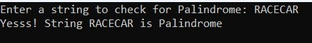 Palindrone in C#