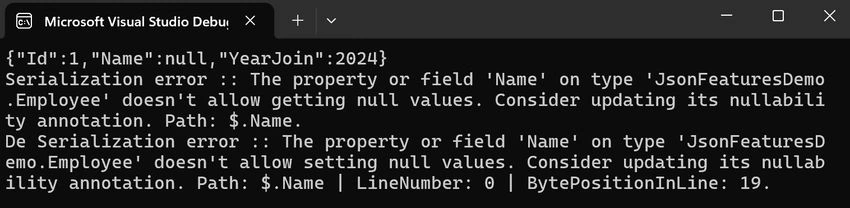 JSON Null Notation