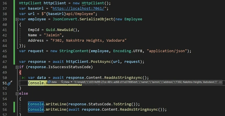 Post example