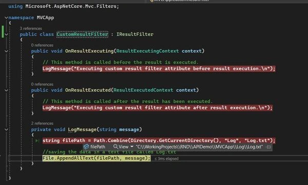 Log Path file