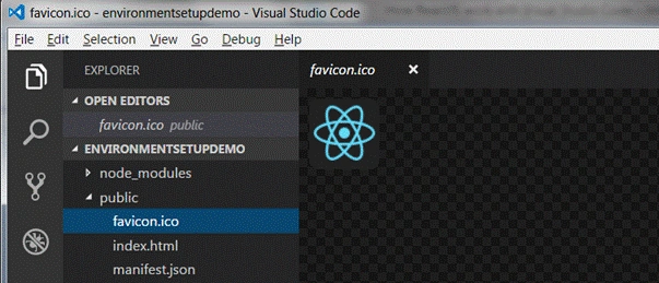 React logo files