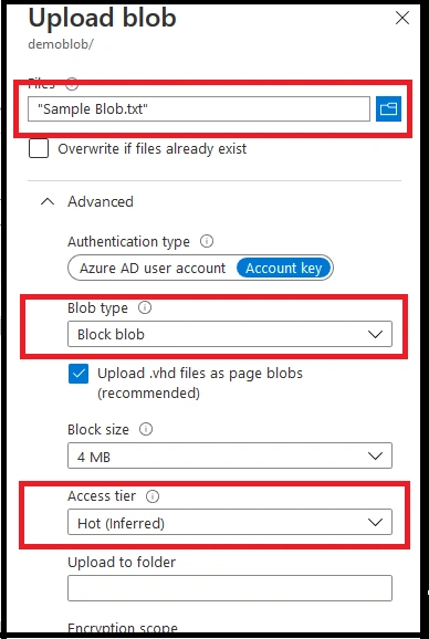 Create Blob