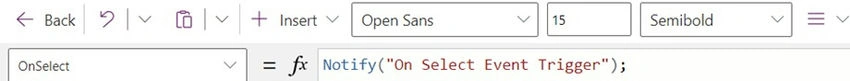 Onselect