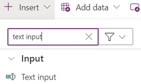 Text input