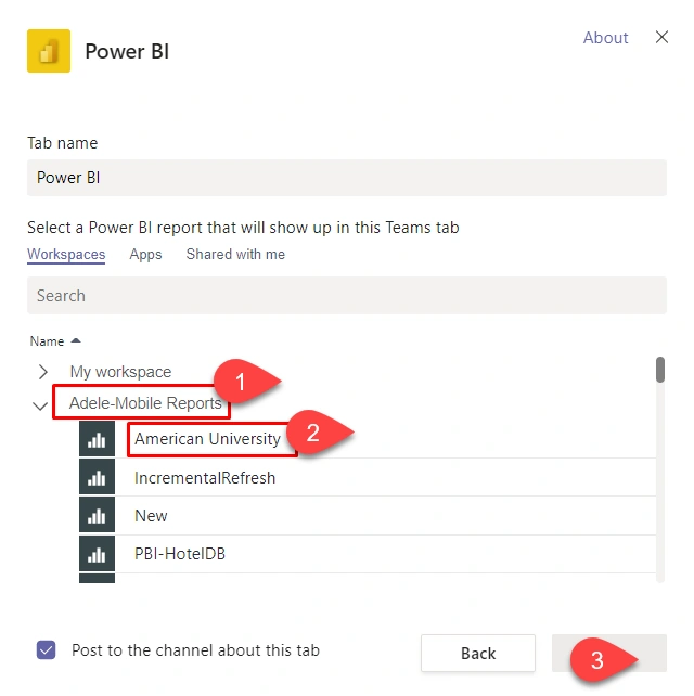 Exploring Power BI in Microsoft Teams