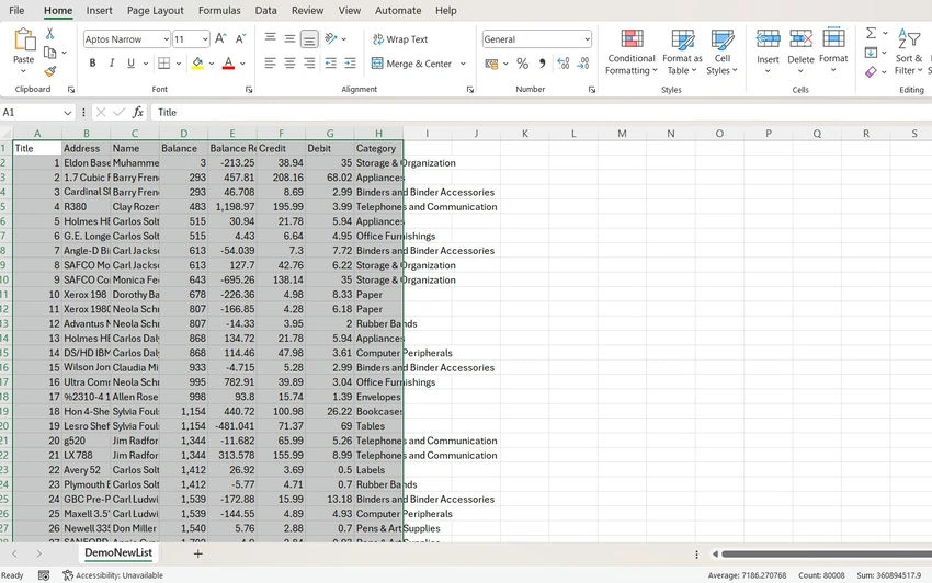 Export Feature