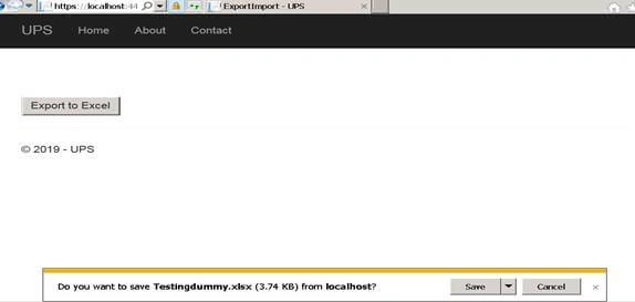 Export And Import Data Using NPOI Library In .NET Core 2 Razor Pages