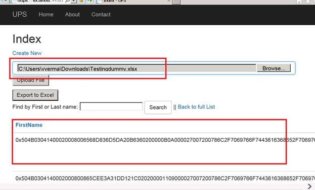 Export And Import Data Using NPOI Library In .NET Core 2 Razor Pages