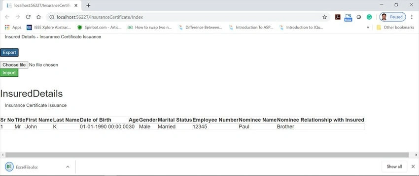 Excel File