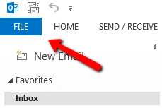 file menu