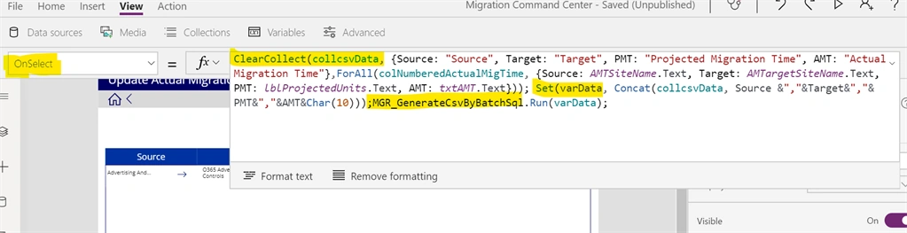Export Data To CSV In Power App Form