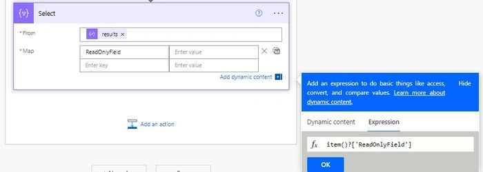 Export Sharepoint List metadata using Power Automate