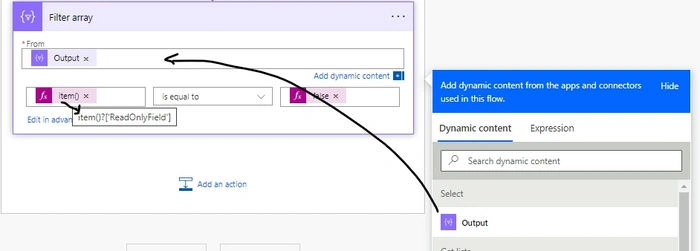 Export Sharepoint List metadata using Power Automate