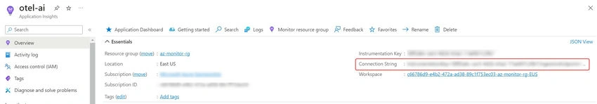 Application Insights resource