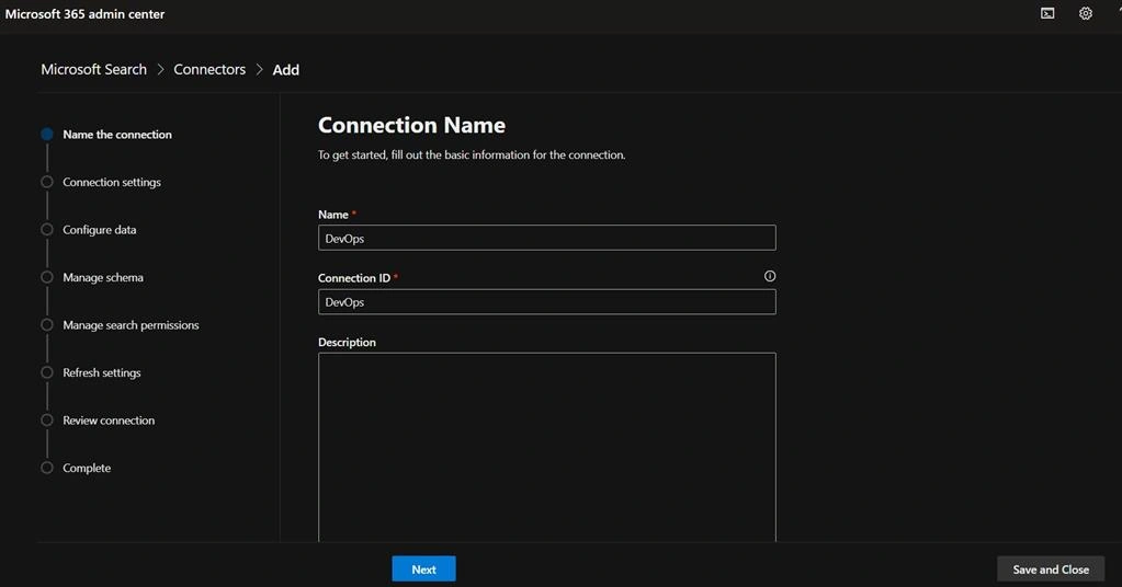 Extend Microsoft Search With Azure DevOps Graph Connector