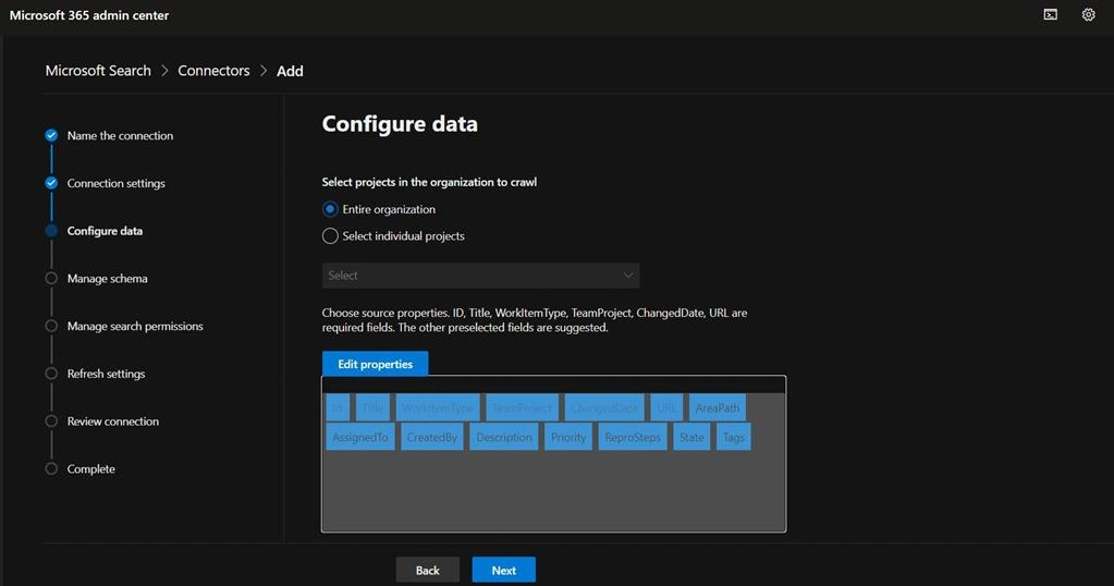 Extend Microsoft Search With Azure DevOps Graph Connector