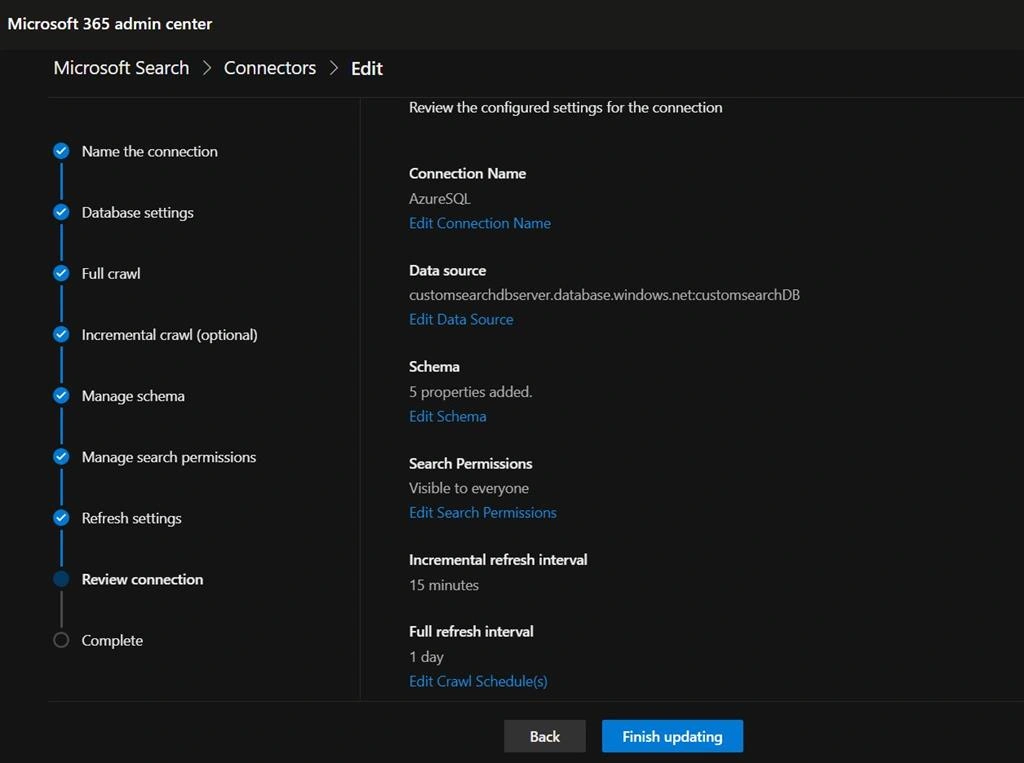 Extend Microsoft Search With Azure SQL Graph Connector