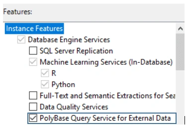 External Tables in SQL Server 2016 or 2017 and work with PolyBase