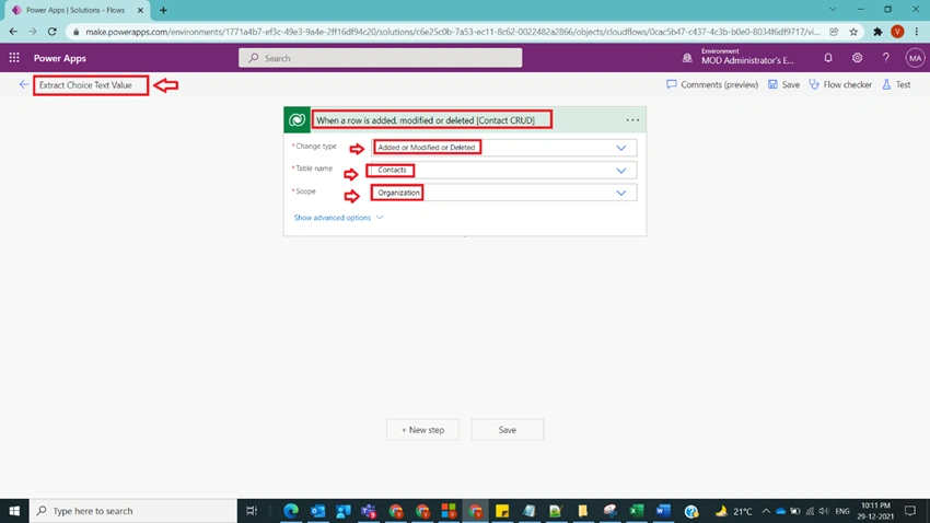 Extract Choice Text Value in Power Automate