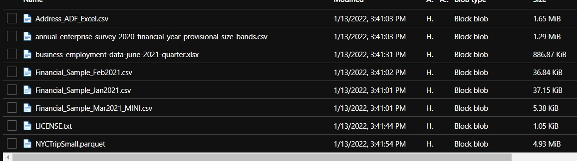 Extract file names and copy from source path in Azure Data Factory