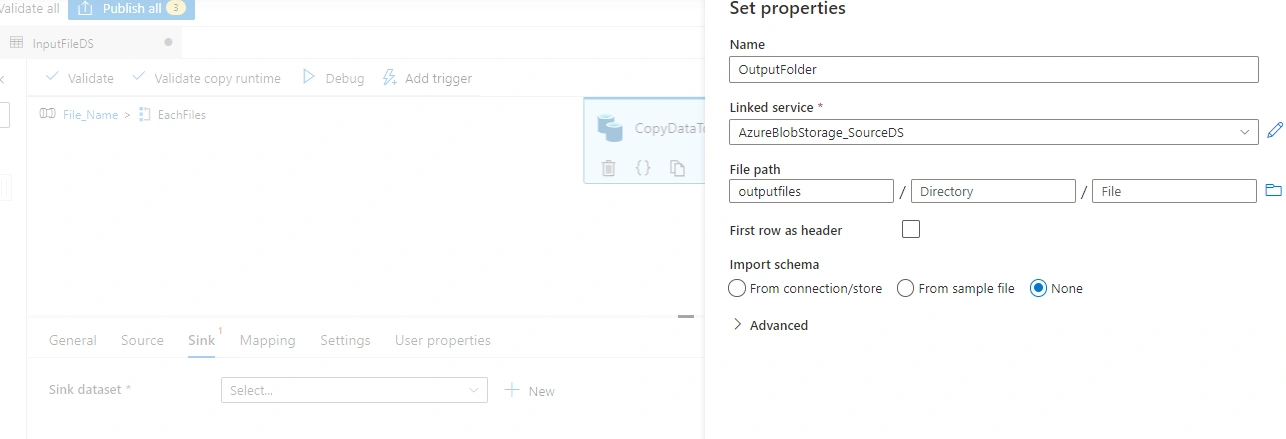 Extract file names and copy from source path in Azure Data Factory