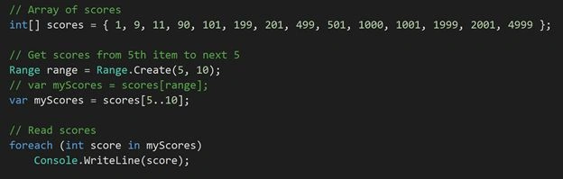 Extract part of string array in CSharp