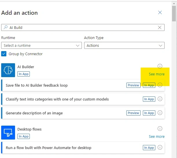 Add actions