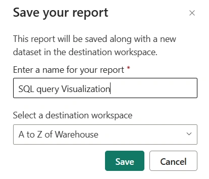 Save report