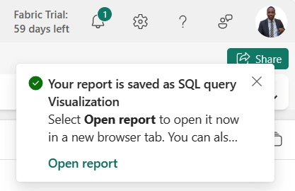 Saved report