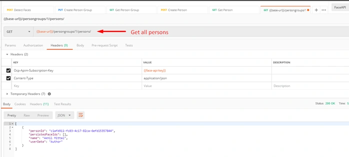 Face API Cognitive Service - Face Identification Using Face API