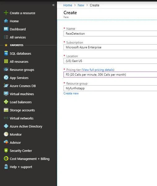 Face API Using MS Flow