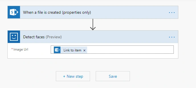 Face API Using MS Flow