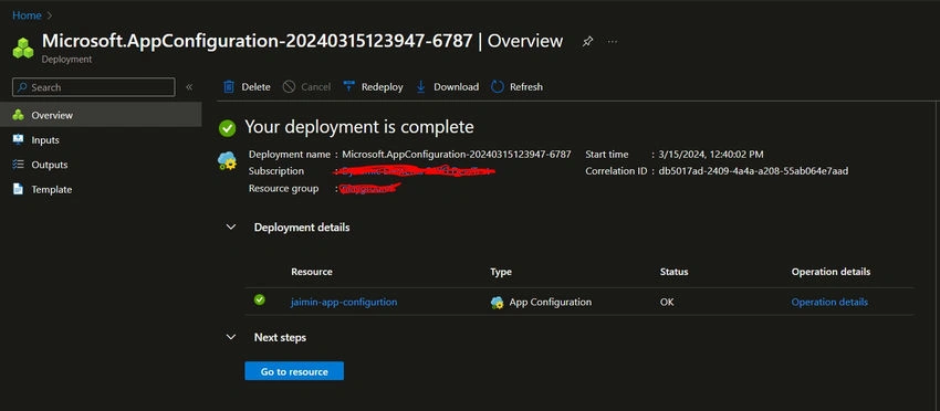 App Configuration