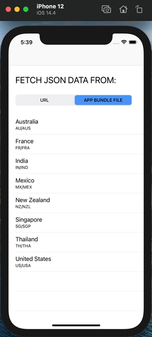 Fetch Data From JSON File And Display It On The Screen