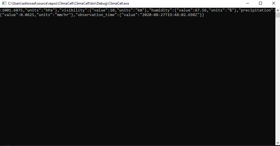 Fetch Meteorological Data From Your .Net Application With Climacell