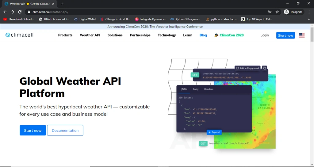 Fetch Meteorological Data From Your .Net Application With Climacell